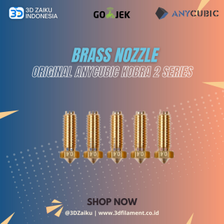 Original Anycubic Kobra 2 Series Brass Nozzle - Isi 5 Pcs